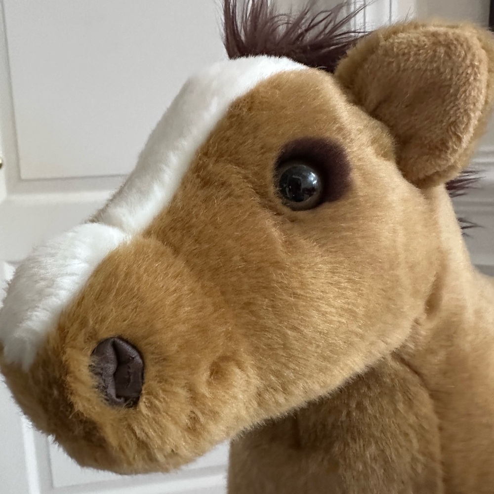 Build a Bear Retired Brown Standing Plush Horse BAB Stuffed Toy Animal